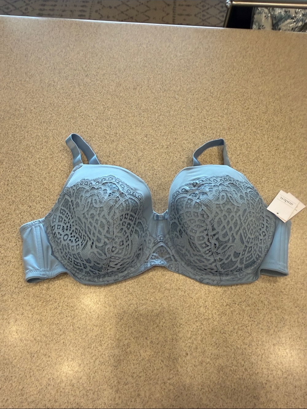 NWT Auden Light Blue Lace Underwire Bra - Women Intimates 46DD